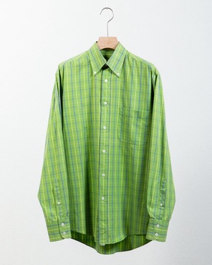 "Yves Saint Laurent" check patterned cotton BD shirt