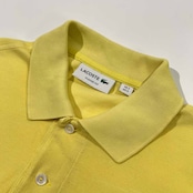 LACOSTE ラコステ CLASSIC FIT 鹿の子 半袖 ポロシャツ サイズ FR3/US5 /イエロー系