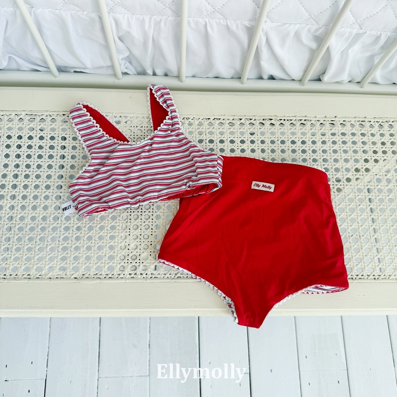 red S[5]［即納］reversible swim setup (両面着用可能）/ elly molly 26summer