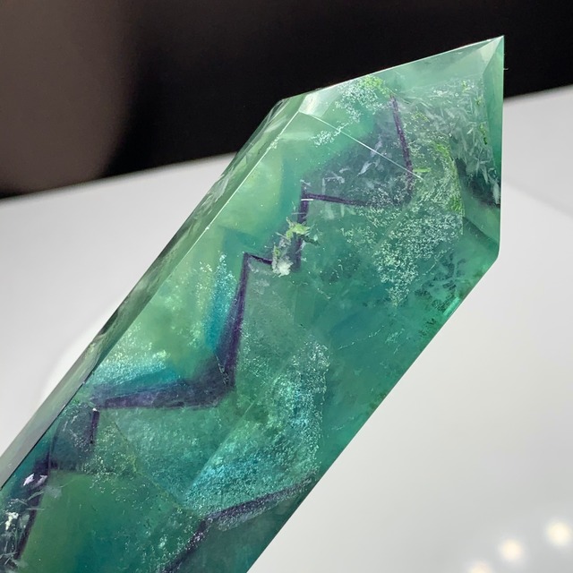 N.9.グリーンベース♪エンジェルフェザーフローライトダブルターミネーテッドポイント