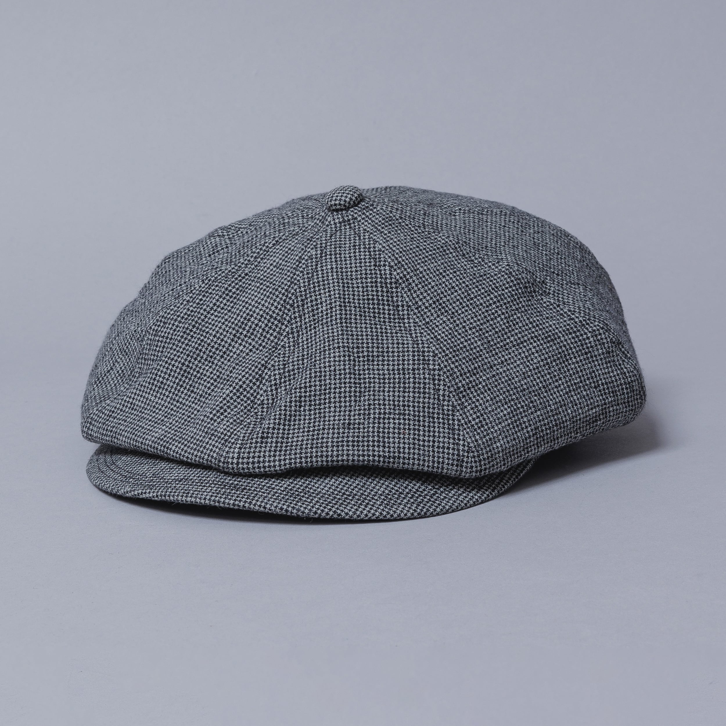 SOLARIS&CO.] Linen Houndstooth Casquette 