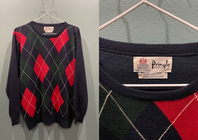 PRINGLEアーガイルknit