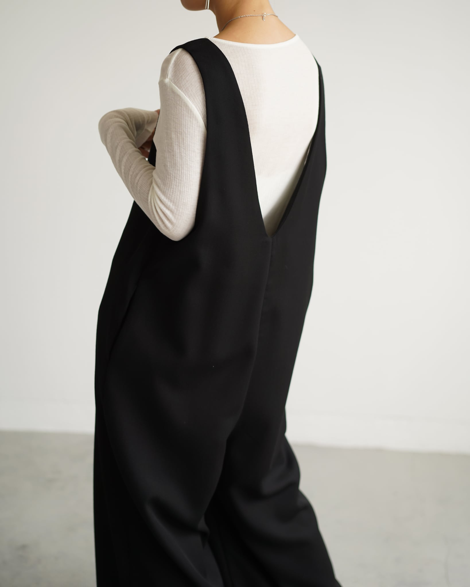 todayful Uネックコンビネゾン 36 ブラック