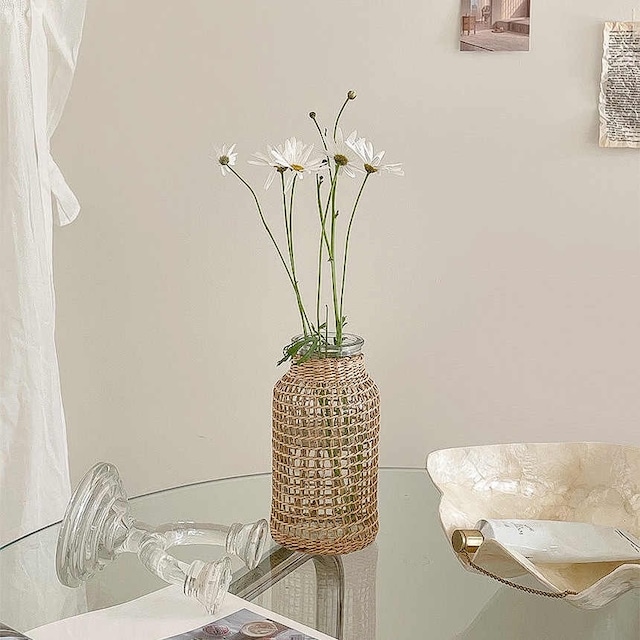 【受注】rattan flower vase ラタンフラワーベースSサイズ