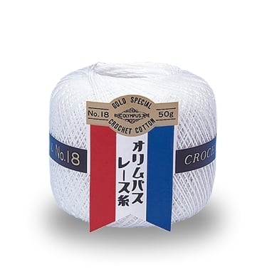 日本刺繍　台張り用　オリンパス金票40番レース糸 10g
