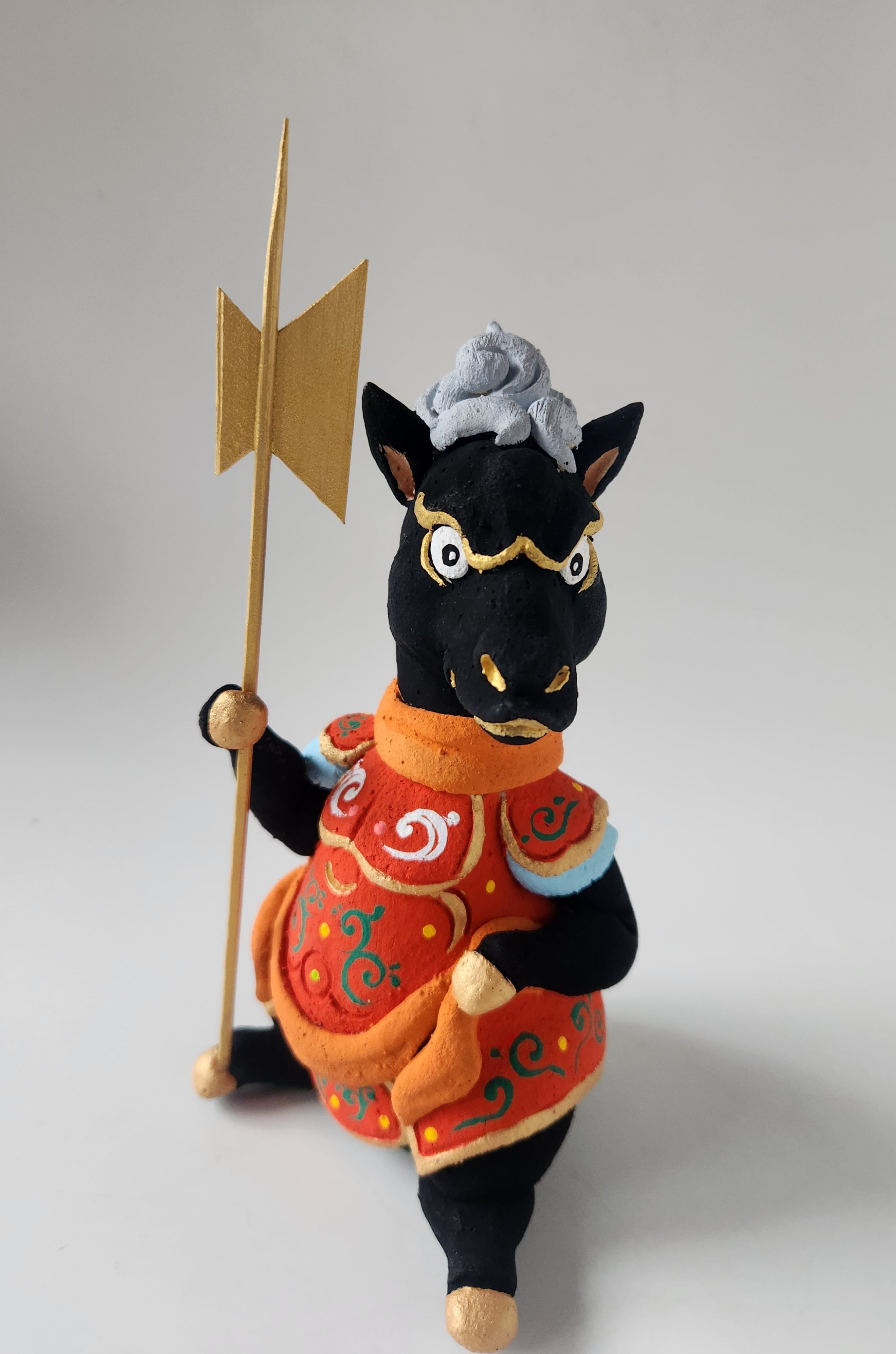 珊底羅大将　仏像　約90cm 特大 興福寺 板彫十二神将立像『珊底羅大将像』 国宝館にずらりと