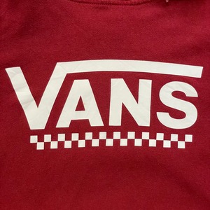 【VANS】ブランドロゴ プリント プルオーバー パーカー バンズ アメリカ古着