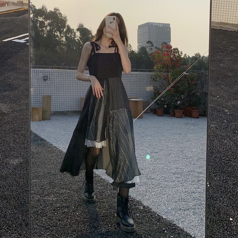 ダークドレス スカート ウェスト 試着室8853649032