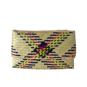 Rectangular colourful basket M w25cm×14cm×h16cm 四角カラフル蓋付き収納かご