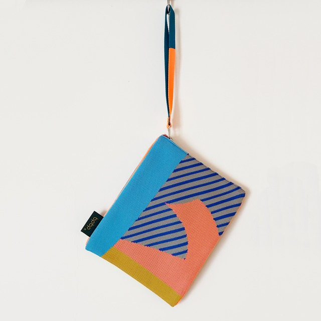 【MASARU SUZUKI】鈴木マサル PIPING HAND STRAP KNIT BAG PAPER LEAF パイピング ハンドストラップ ニットバッグ -ペーパーリーフ-