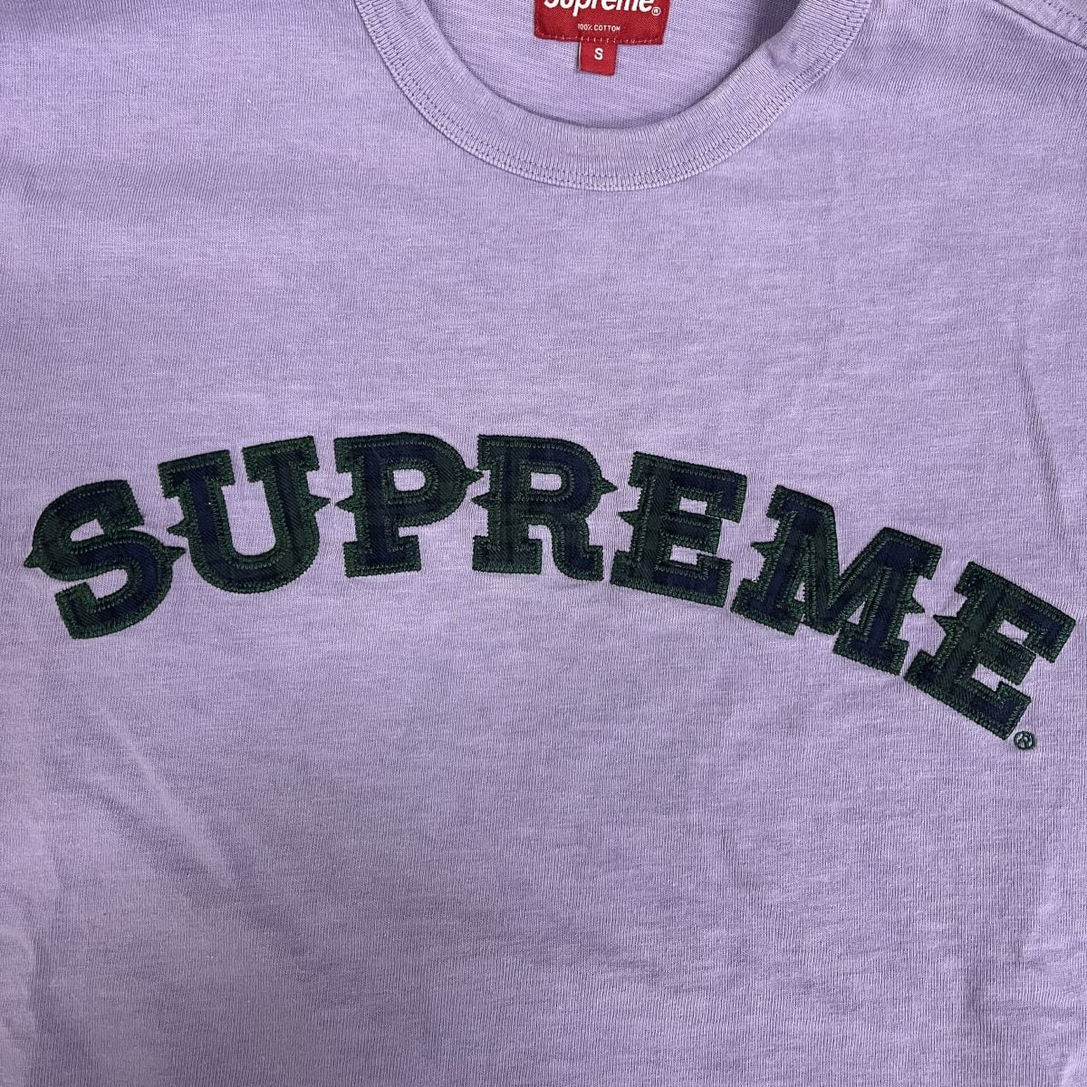 新年SALE☆Supreme Plaid Applique arc tee