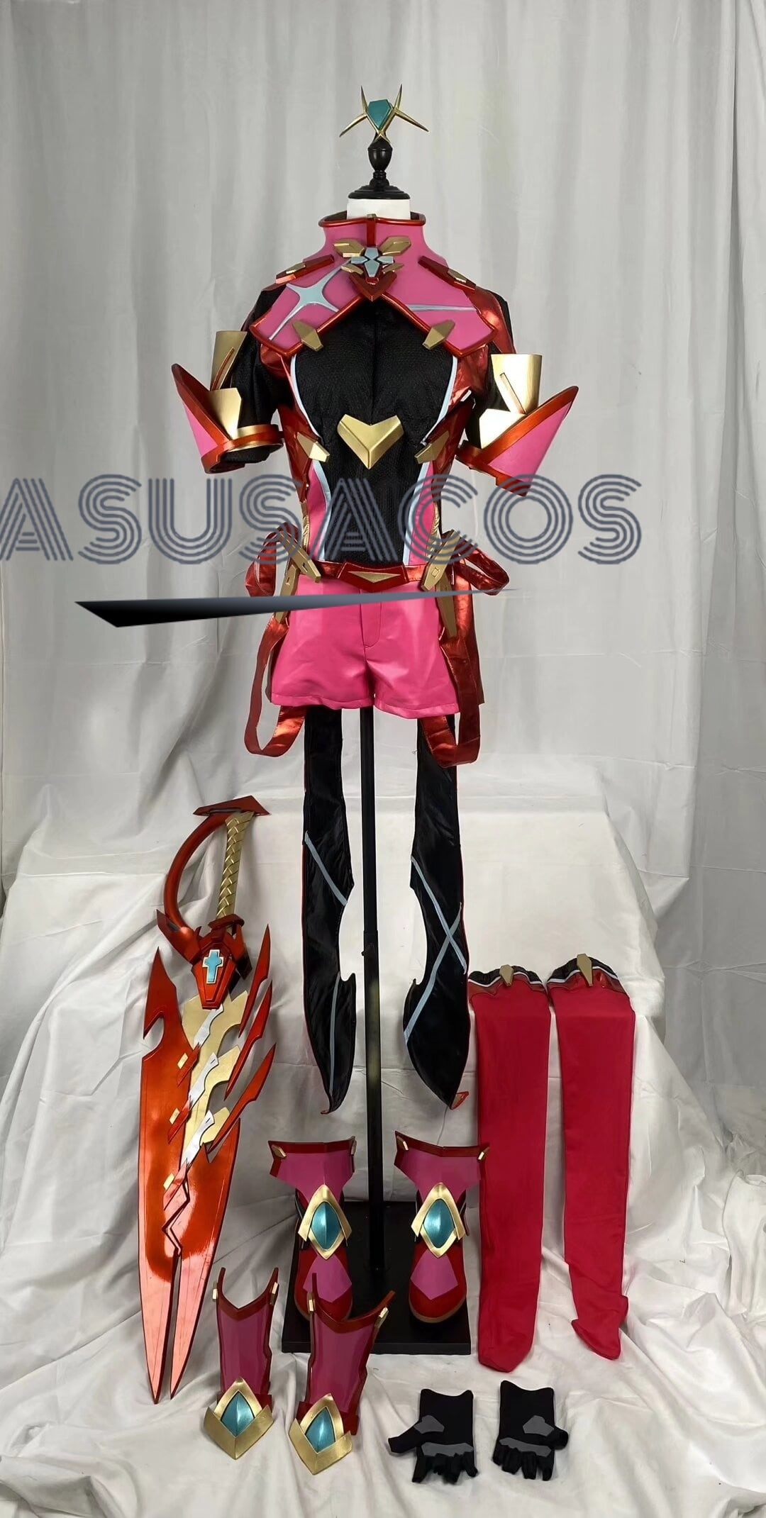 ASUSACOS 実物撮影！ゼノブレイド2 ホムラ コスプレ衣装 道具 武器