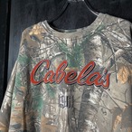 Cabela’s リアルツリーカモ スウェット 刺繍ロゴ　迷彩