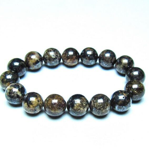 コンドライト ブレスレット サハラNWA869 隕石 14mm 一点物 199-928