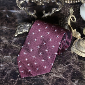 RETRO VINTAGE PATTERNED DESIGN SILK TIE/レトロ古着柄デザインシルクネクタイ