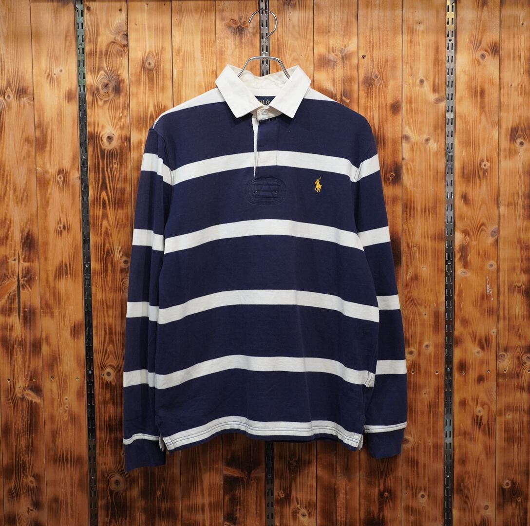 ralphlauren ボーダー ラガーシャツ M/ラルフローレン