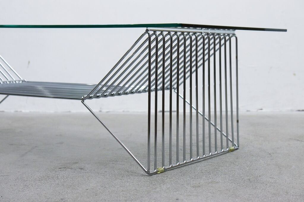 ARTE JAPAN アルテジャパン ワイヤー ガラス センターテーブル ロー