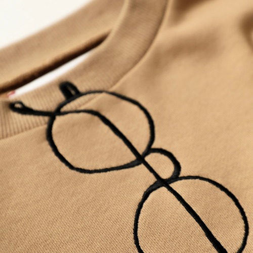 【michirico】【26AW】【11】【adultS,M】Glasses embroidery pullover