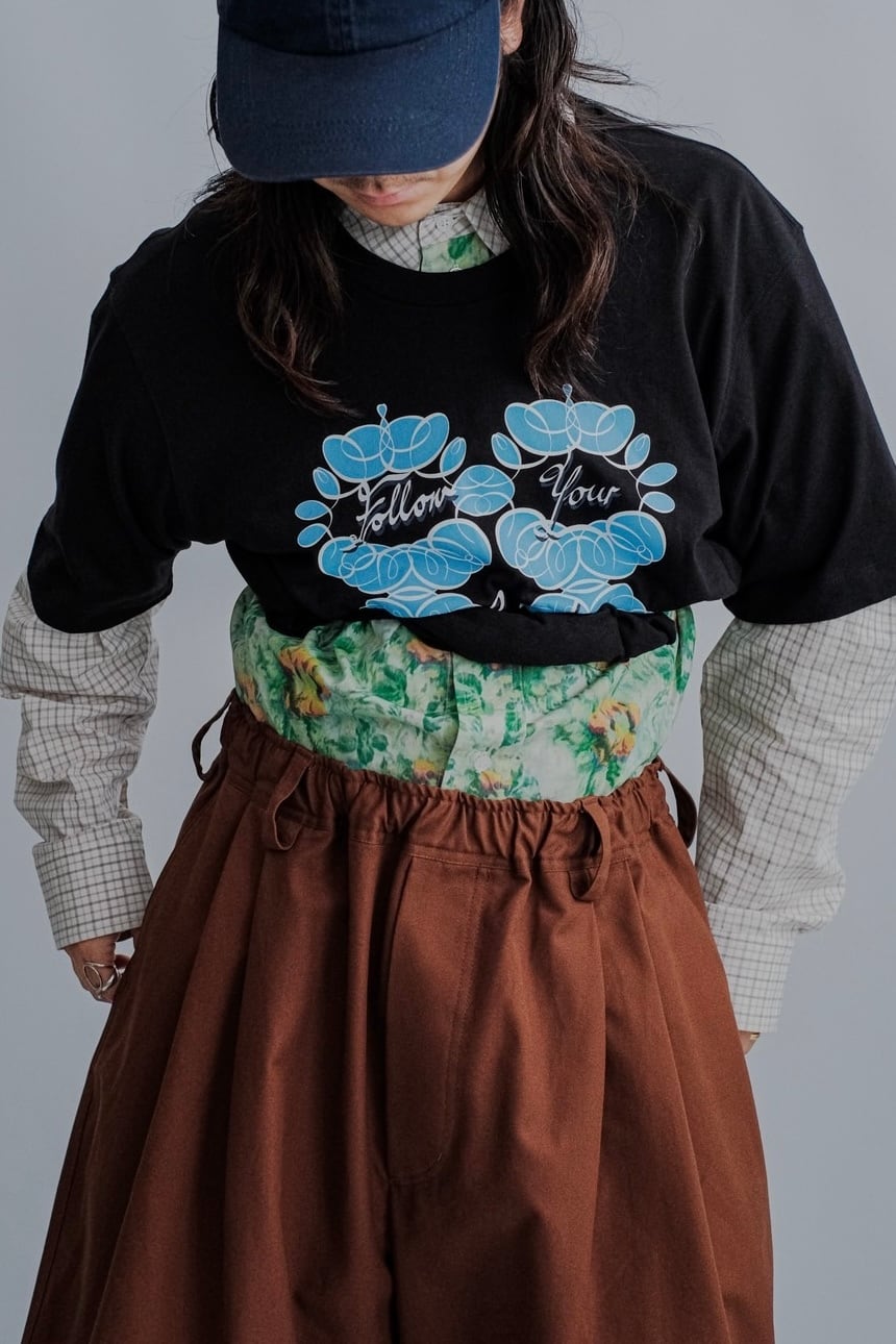 Meryll Rogge】ROLLED UP T-SHIRT | puzzle