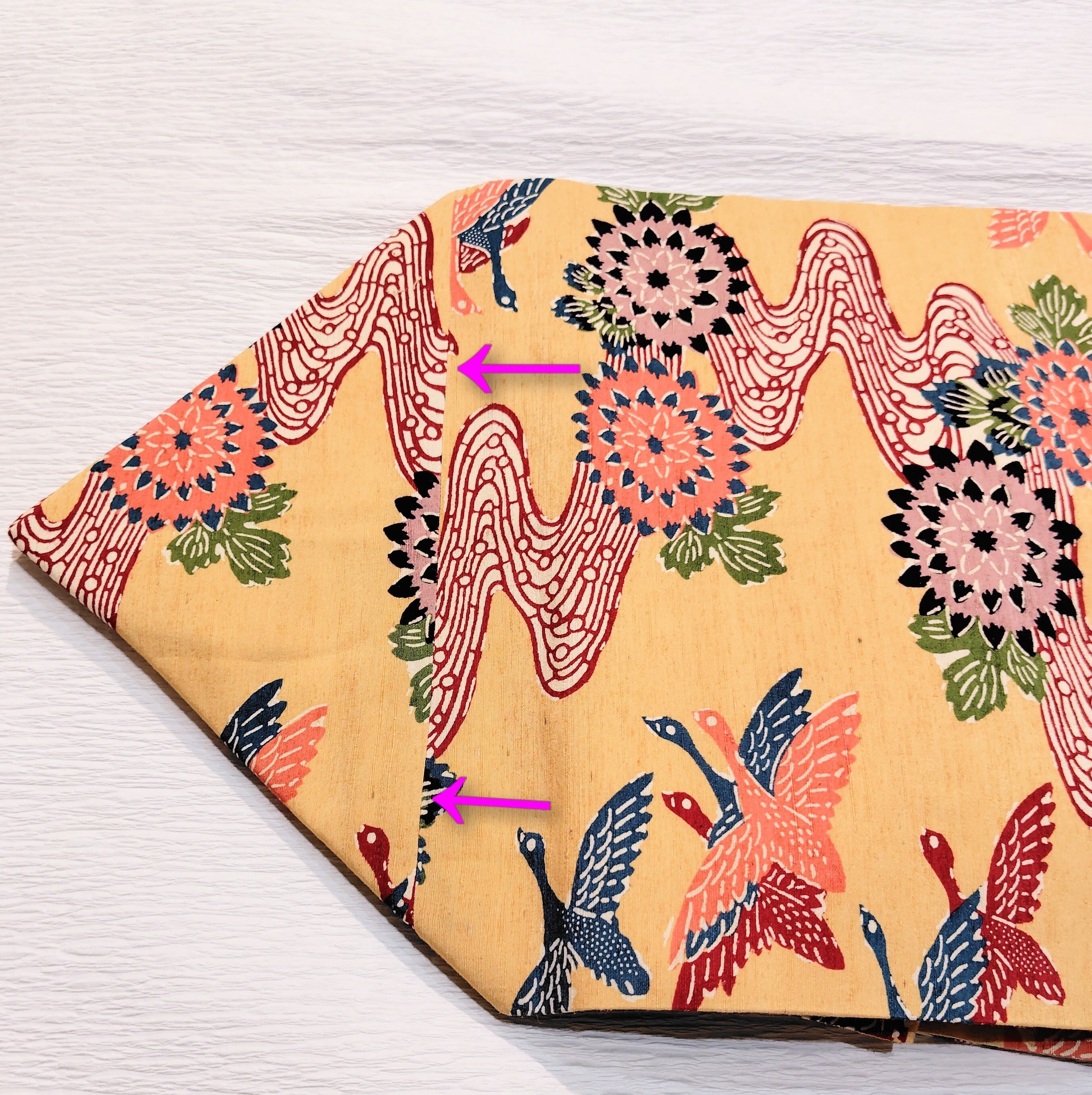 本場琉球紅型の名古屋帯 ベージュ色 | リサイクル着物 菅野