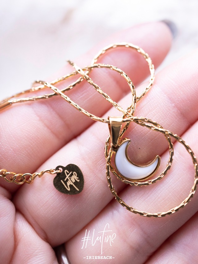 【#lufine】Crescent shell necklace