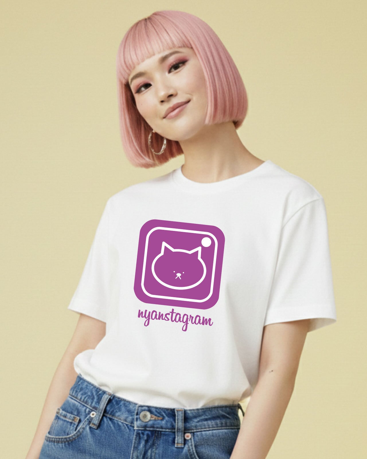 ニャンスタグラム】 ユニセックスTシャツ☆マジックマインド