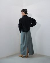 kujaku - J-106 Cropped Corduroy Jacket :Black|広畝コーデュロイ/コットンリネン/硫化染め/クロップド