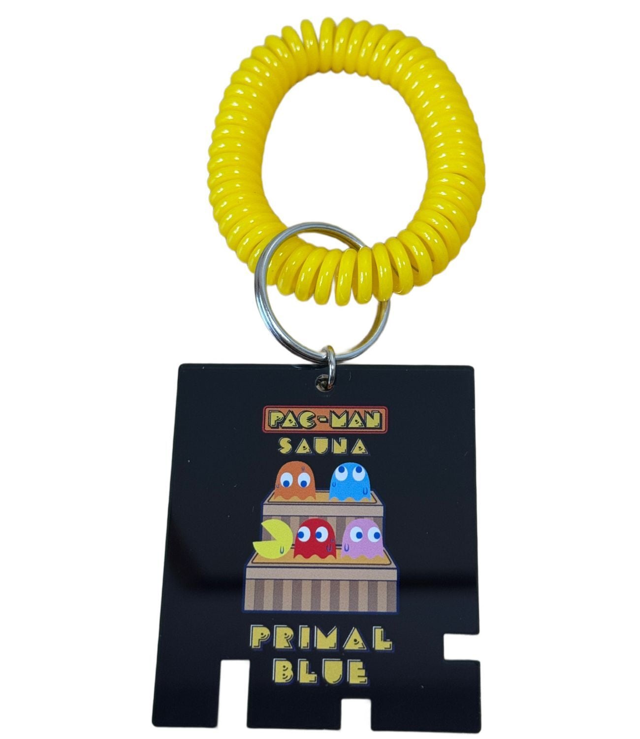 PACMAN×サウナ 下駄箱型アクリルキーホルダー ボトルホルダー