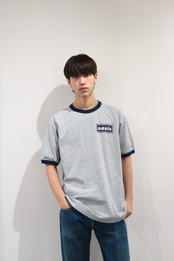 oasis one point logo ringer t shirt