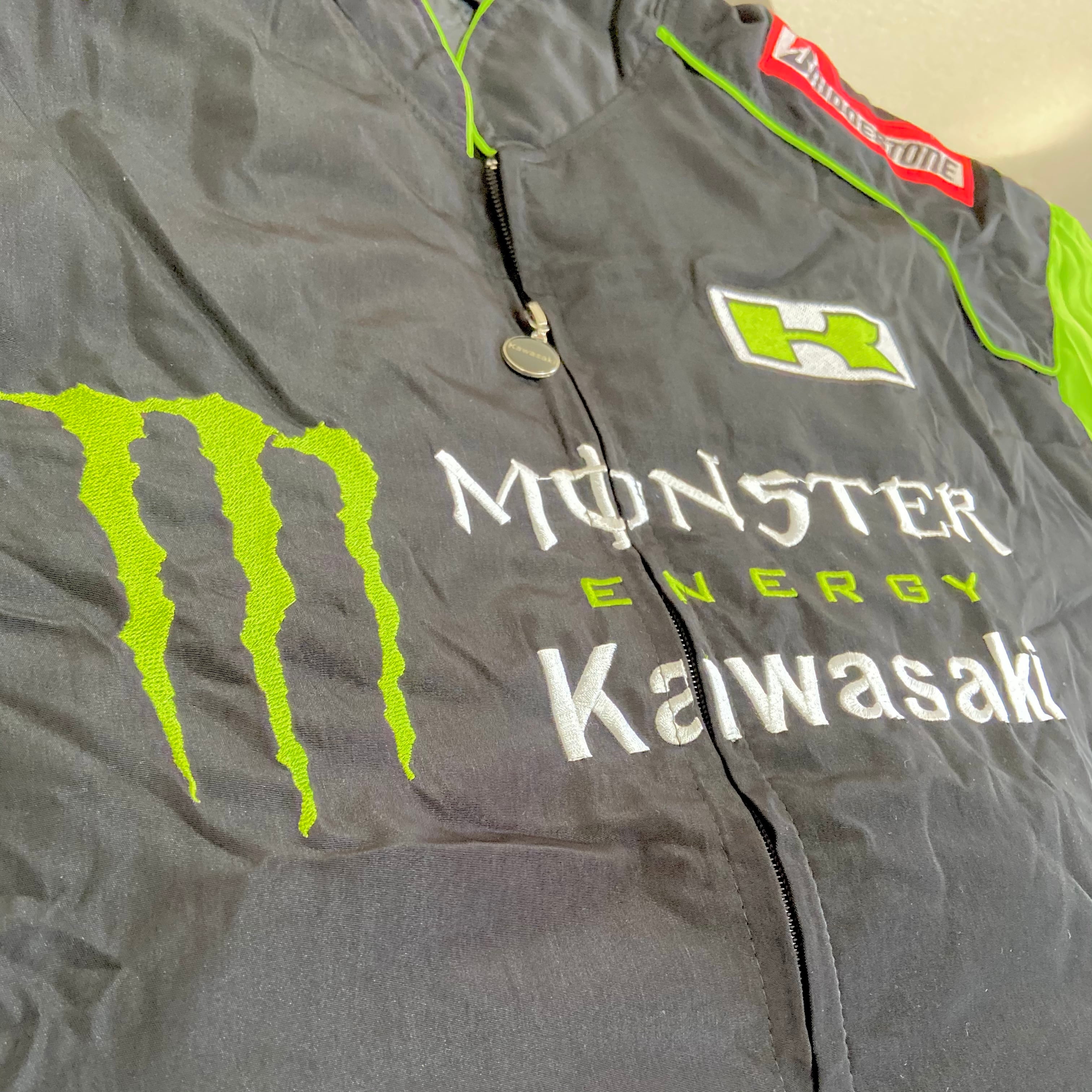 美品 レーシングジャケット カワサキ× MONSTER/モンスターエナジー