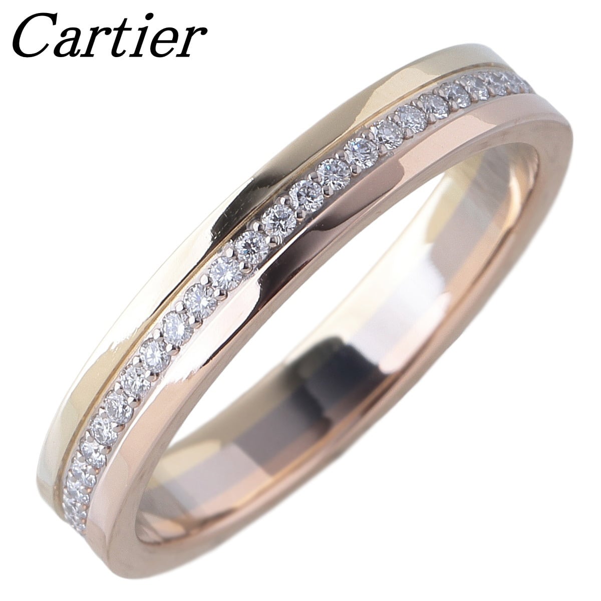 カルティエ 1895 ウェディング リング #51 幅2.3mm Au750YG 新品仕上げ