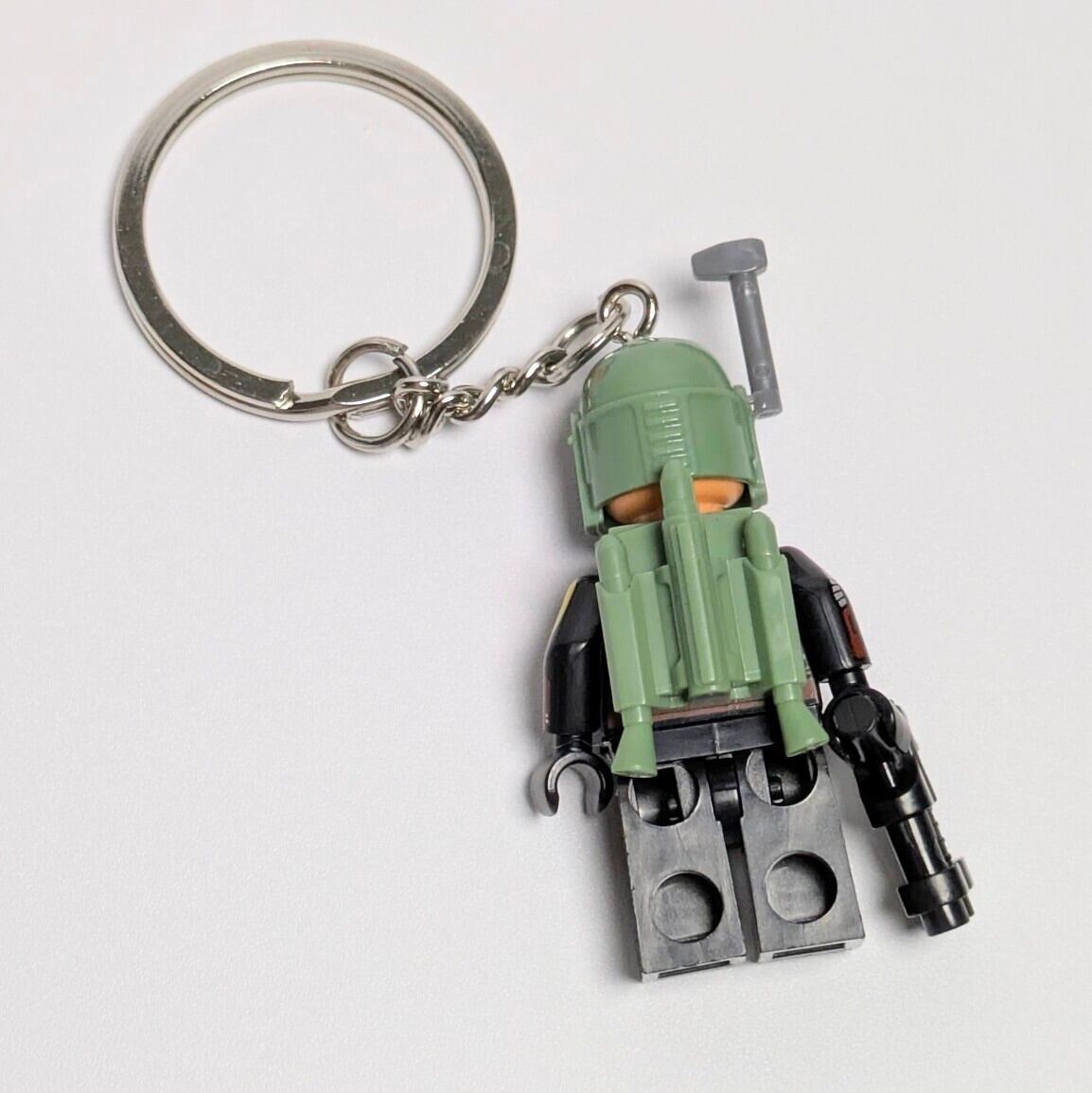 ♧【 ブロックフィギュアキーホルダー 】Boba Fett ( ボバ・フェット ) / スターウォーズ（Star Wars）/ マンダロリアン 〚アメリカン雑貨 アメトイ〛