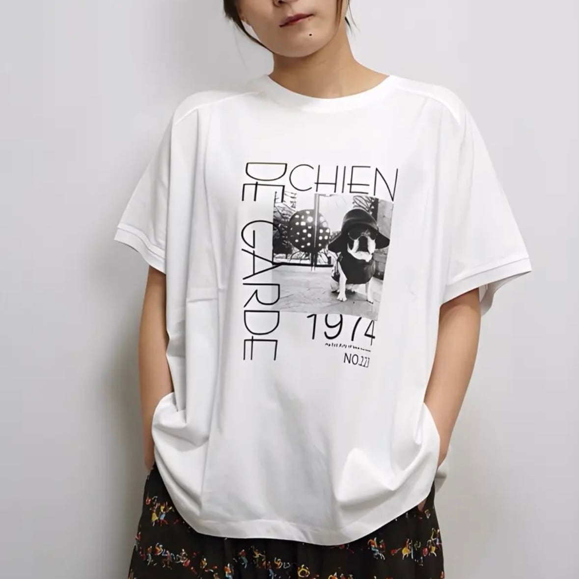 変形ワイド DOG Tシャツ 《fu_dueka::》エーカ | ss2door