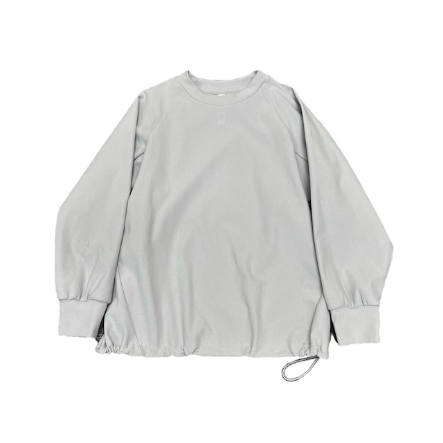 《MOUNTEN. 2024SS》stretch mesh pullover / gray / size1(155-165cm程度）