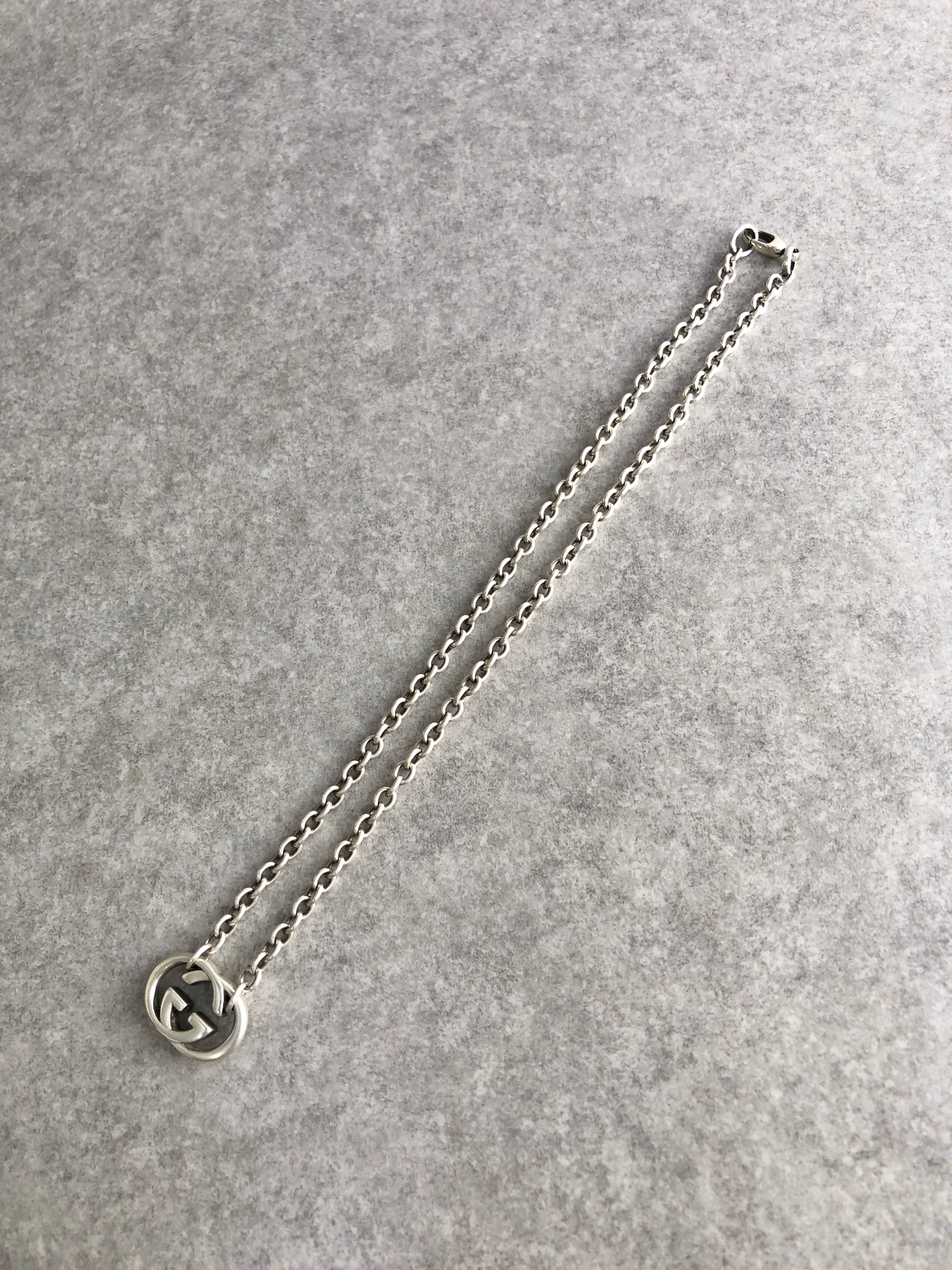 GUCCI グッチ ネックレス シルバー インターロッキングG 925 vintage