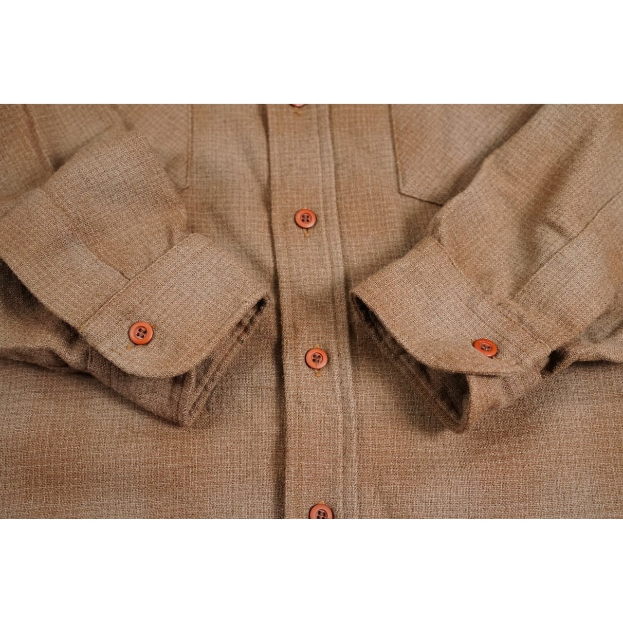 70s PENDLETON ペンドルトン（Outdoorsman）ウールシャツ（表記L・実寸