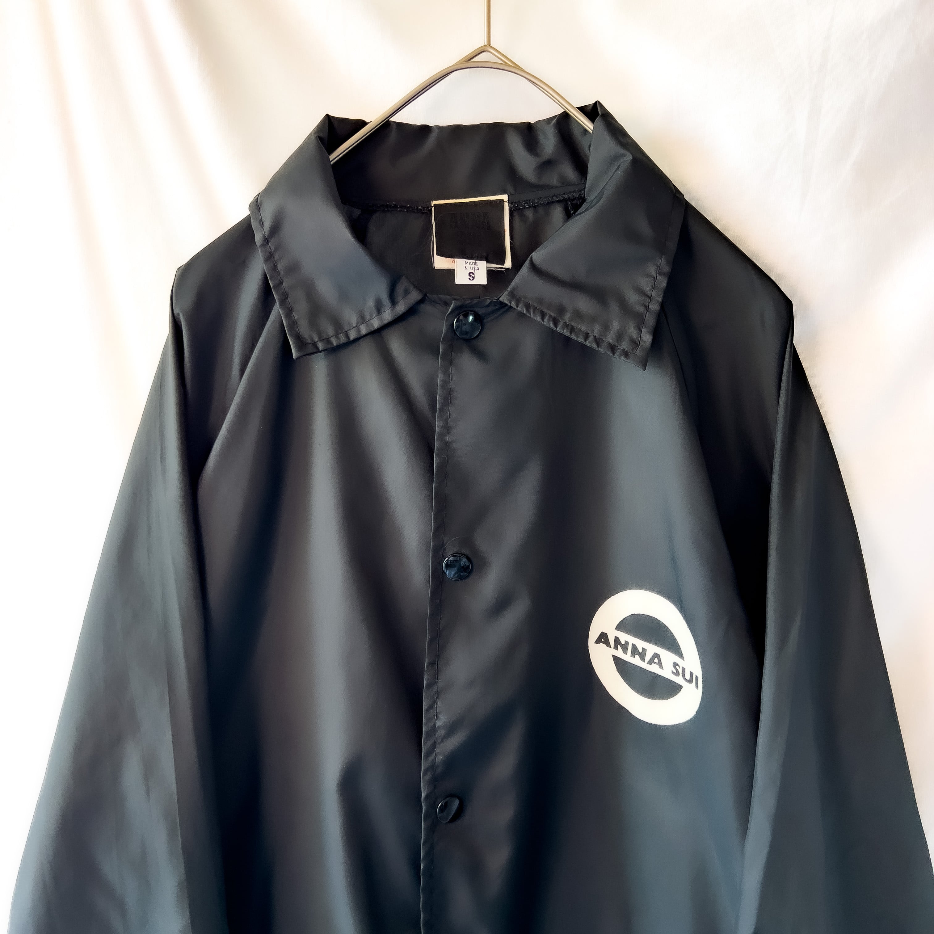 90s “ANNA SUI” made in usa black coach jacket cordinal body 90年代 ...