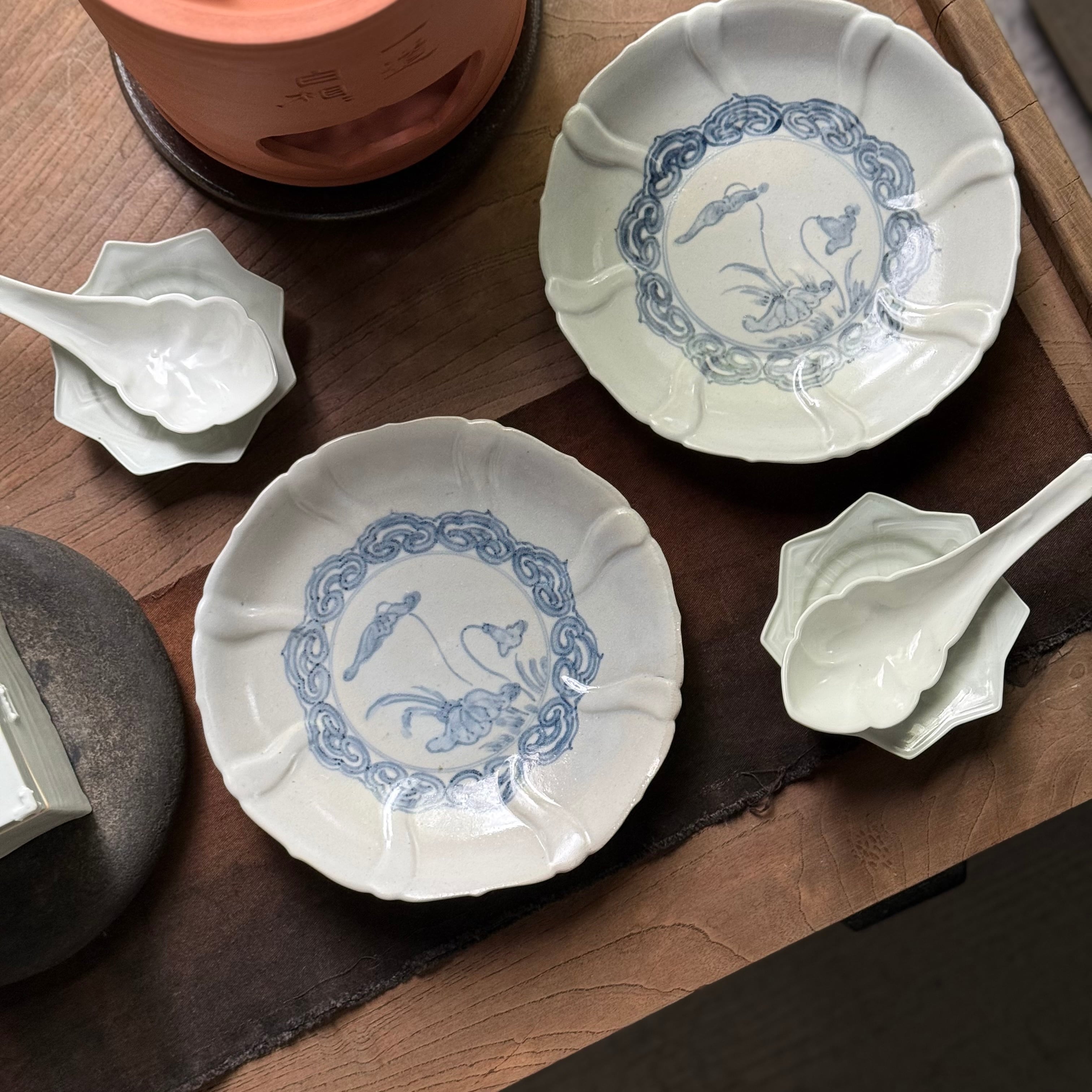 豊増一雄 白瓷散蓮華（中）蓮 | gallery 一白