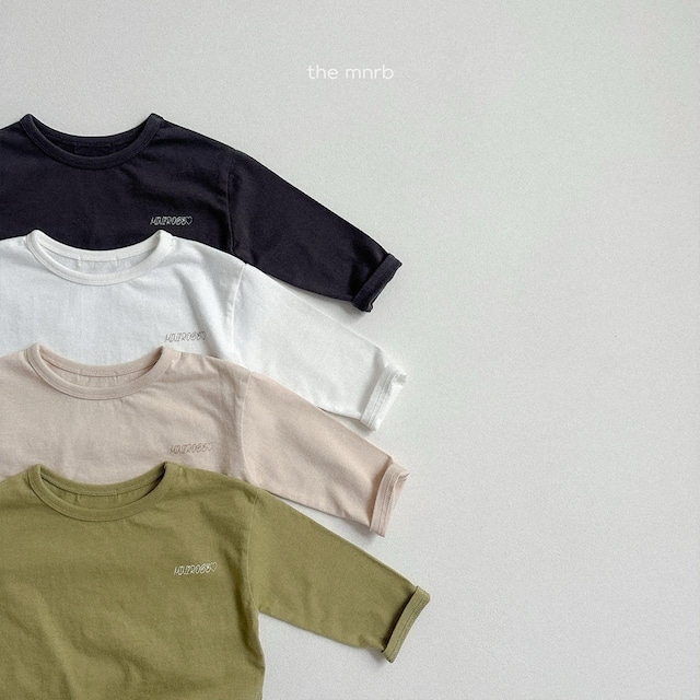 《即納》送料無料 【mini robe】rogo Round T-shirt
