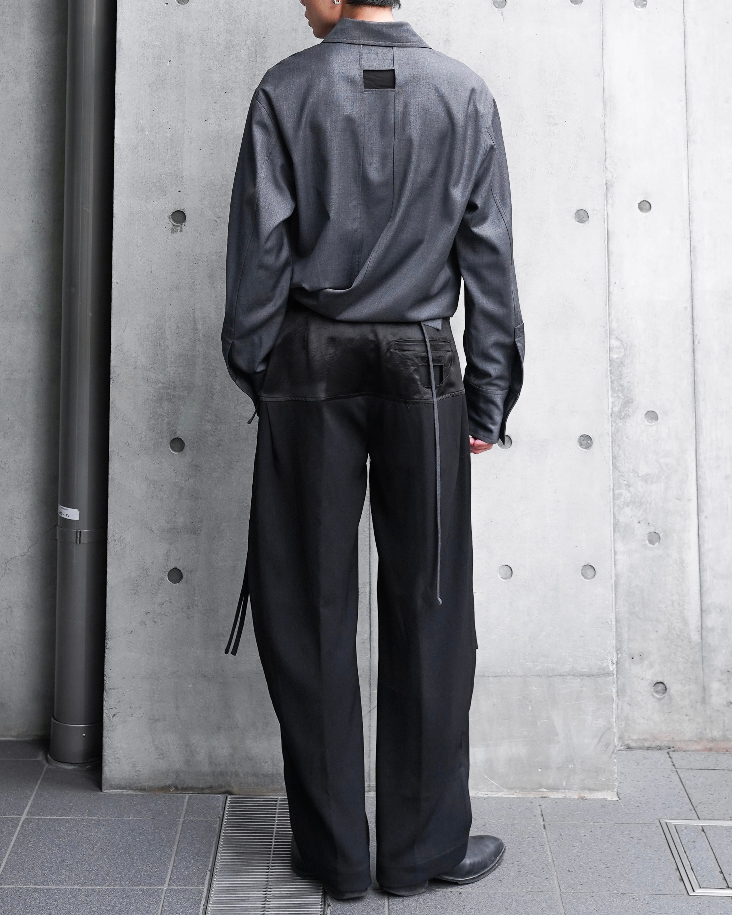 NULLUS SS26 Straight Pleats Trousers | hypeofficial