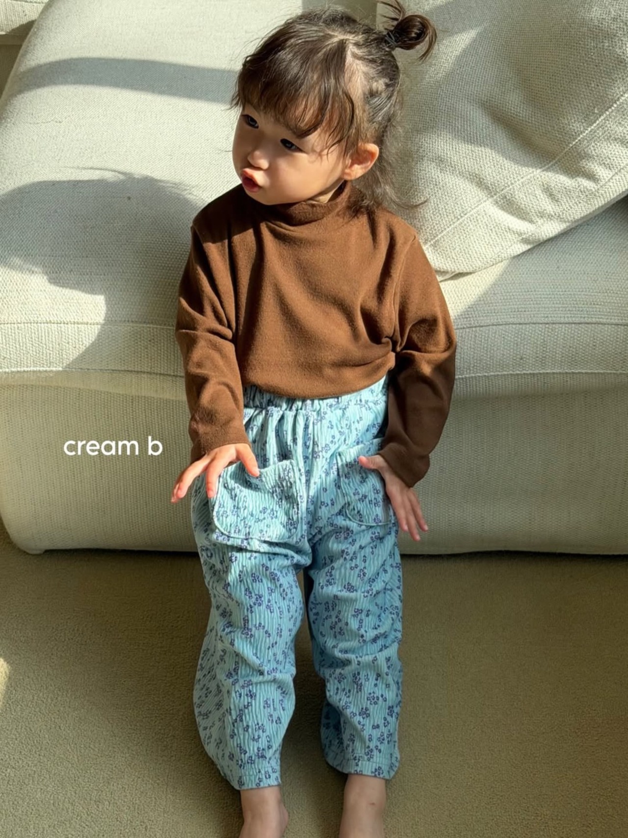 韓国子供服 / 26winter / cream bbang / ガーデンワイドパンツ / キッズ / 冬服 *XXS~L*