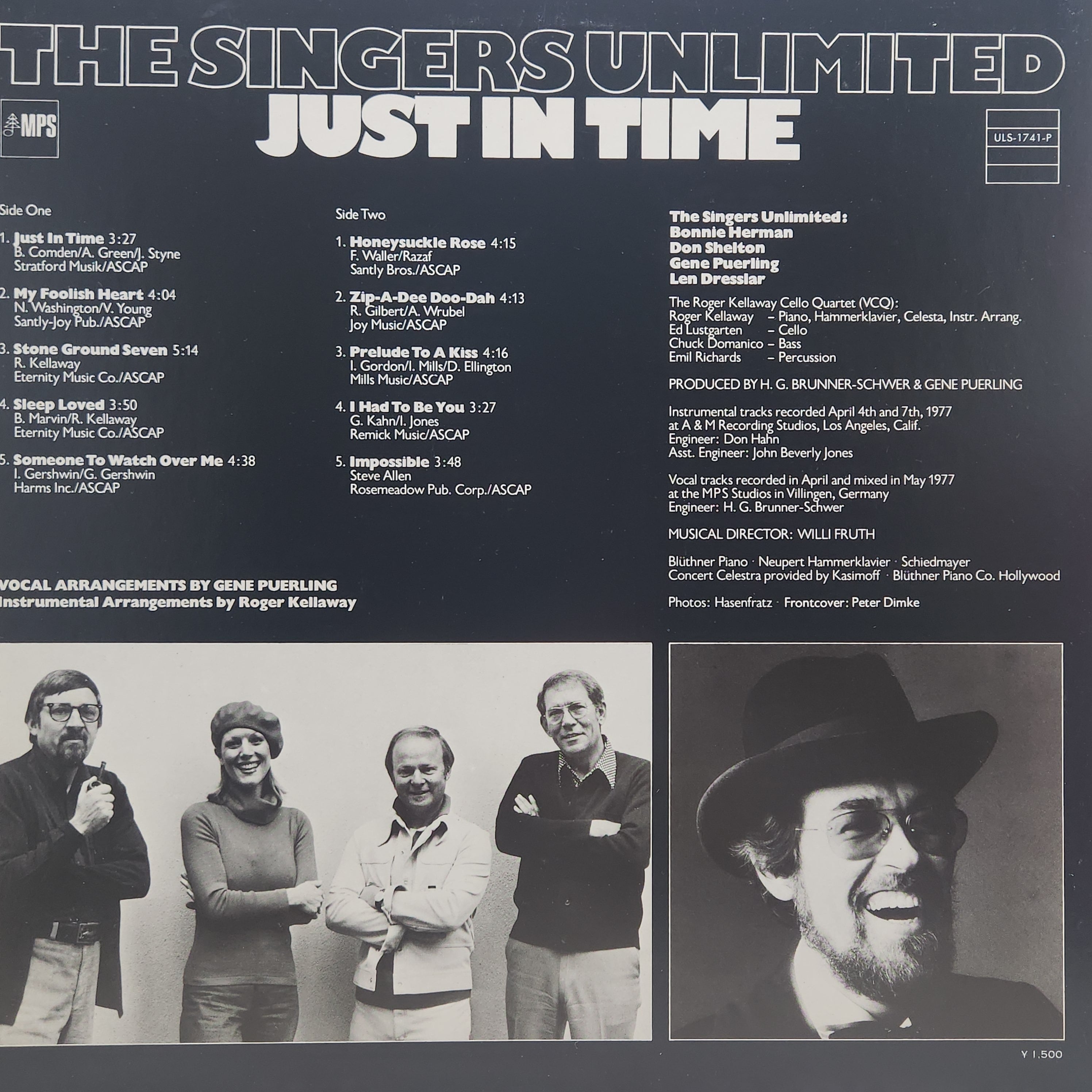 The Singers Unlimited / Just In Time [ULS-1741-P] - 画像2