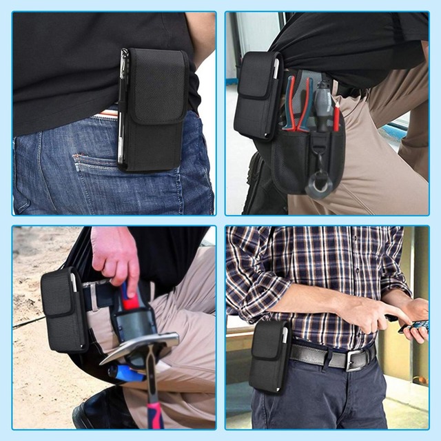 【人気商品】nalaina スマホポーチ ベルトケース 腰 携帯電話ポーチ 縦型 携帯ケース ベルト通しタイプ スマホケース 作業用 iPhone 14/13/12/Pro Max,iPhone 11 Pro/11/11 Pro Max/Xs/Xs Max/XR/X,Galaxy S22/S20 Ultra/Note20 Ultra 5.5-6.9インチまでのスマホ対応