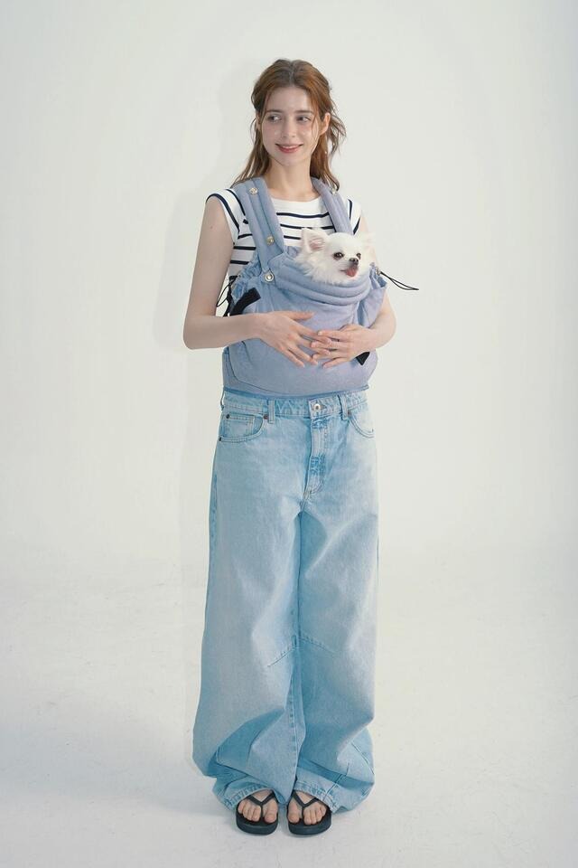 RIRIHUGフロントバッグ・スリング - (BLUE)