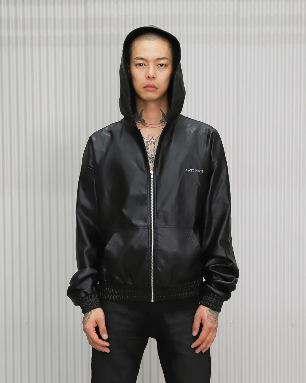 LAST NEST / LEATHER ZIP HOODIE | HOLICK