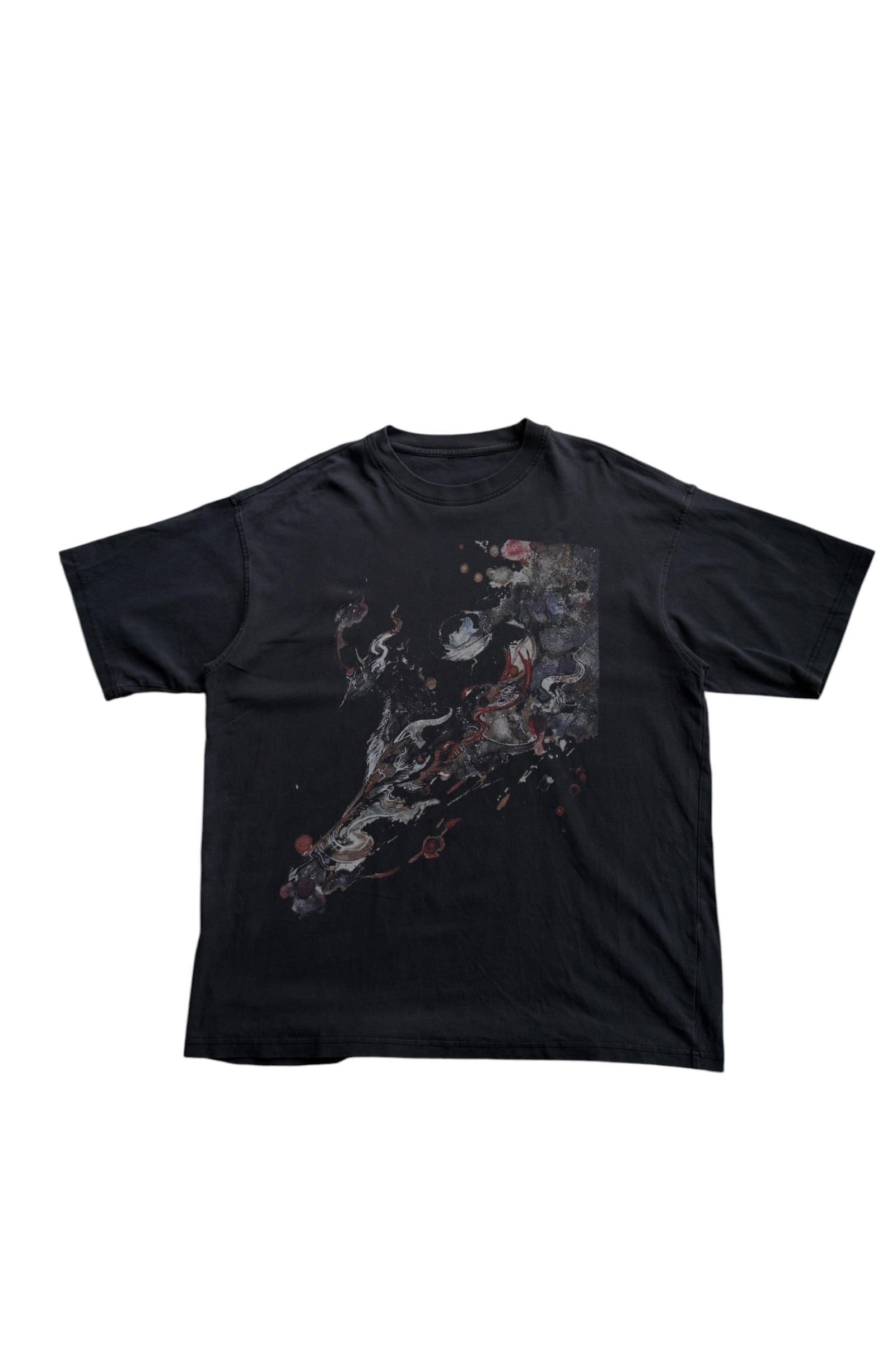 Abstract Expression Print Tee /Black