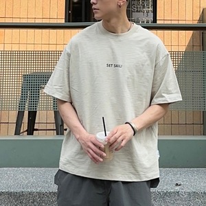 Back print short sleeve t-shirt 0661