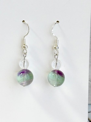 フローライトピアス