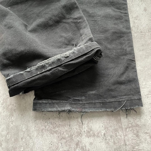 00s USA製 ブラック ダブルニー Carhartt カーハート 詳細写真14