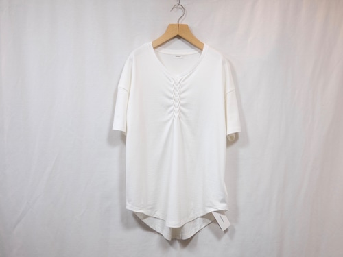 WHOWHAT”SPINAL WIDE T<SHORT SLEEVE>WHITE”